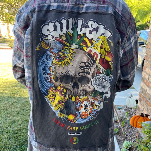 Other - Sublime Flannel Shirt upcycled unisex Size Large